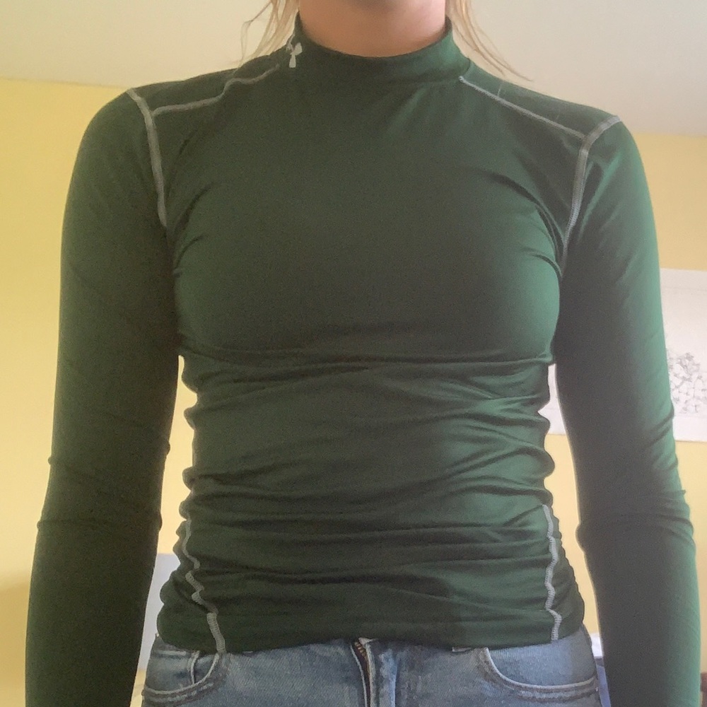 Forest green cold weather fleece Under Armor